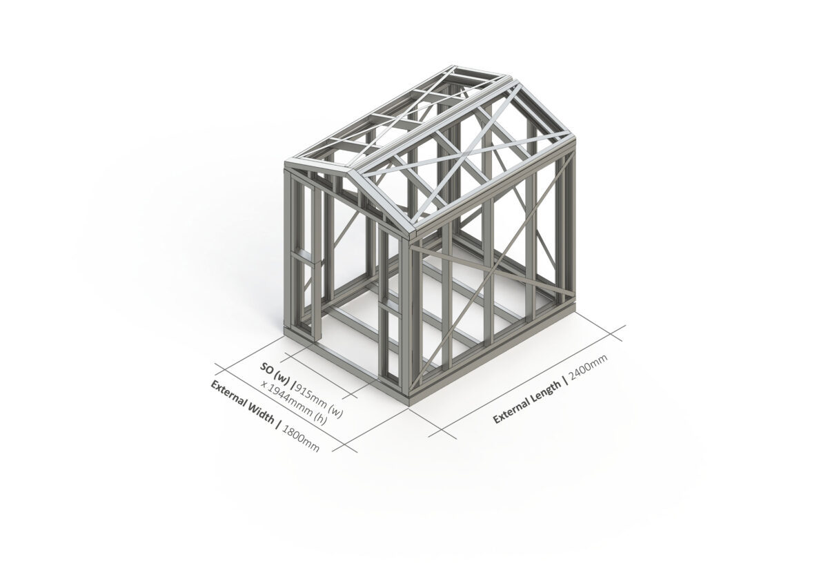 Shed – 2400mm x 1800mm Steel Frame — supplier catalogue frame