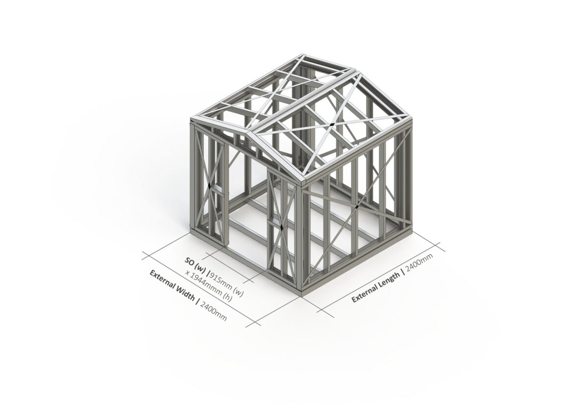 Shed – 2400mm x 2400mm Steel Frame — supplier catalogue frame