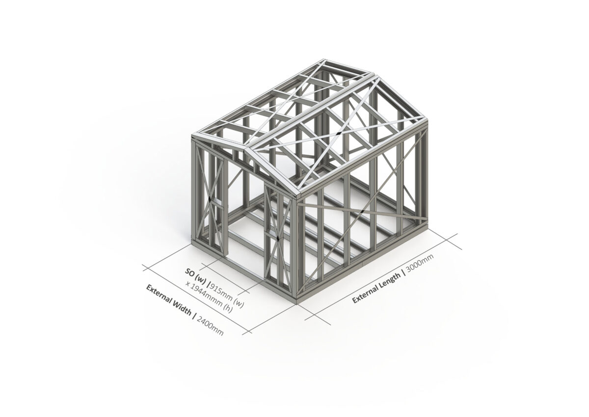Shed – 3000mm x 2400mm Steel Frame — supplier catalogue frame