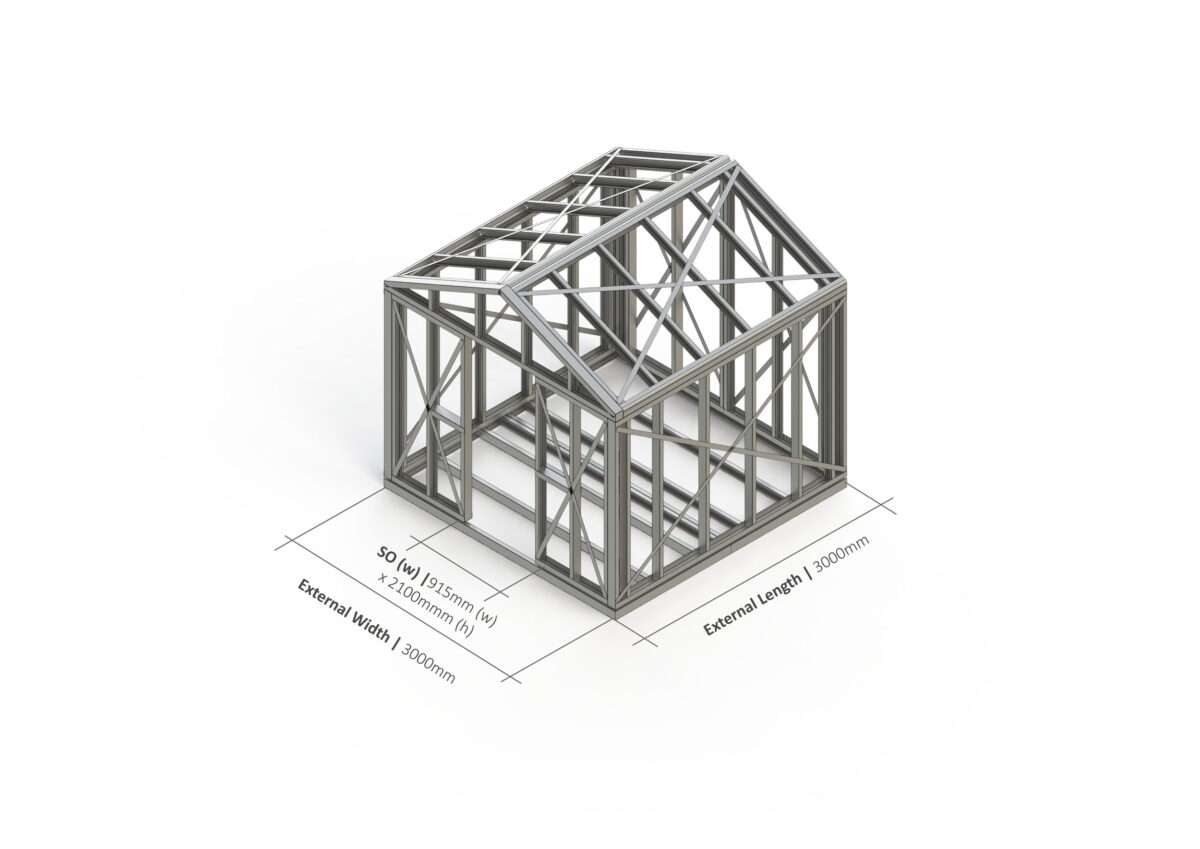 Shed – 3000mm x 3000mm Steel Frame — supplier catalogue frame