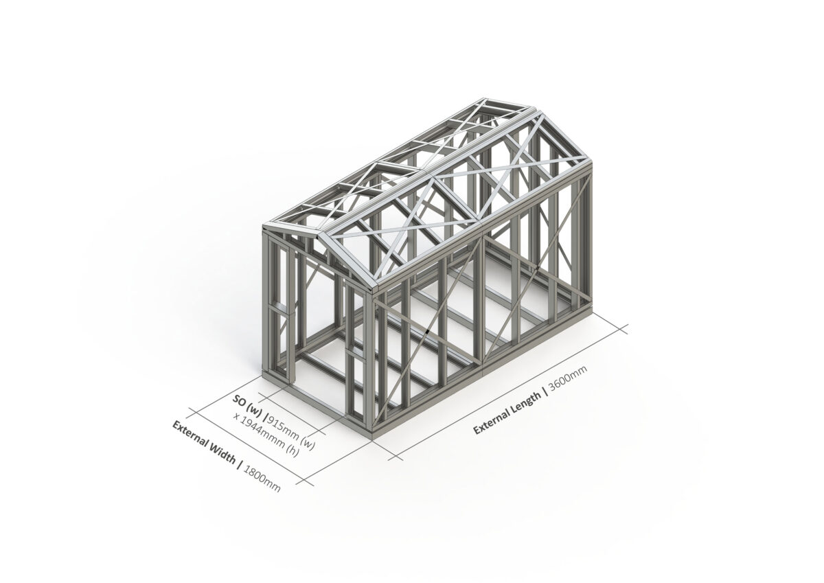 Shed – 3600mm x 1800mm Steel Frame — supplier catalogue frame