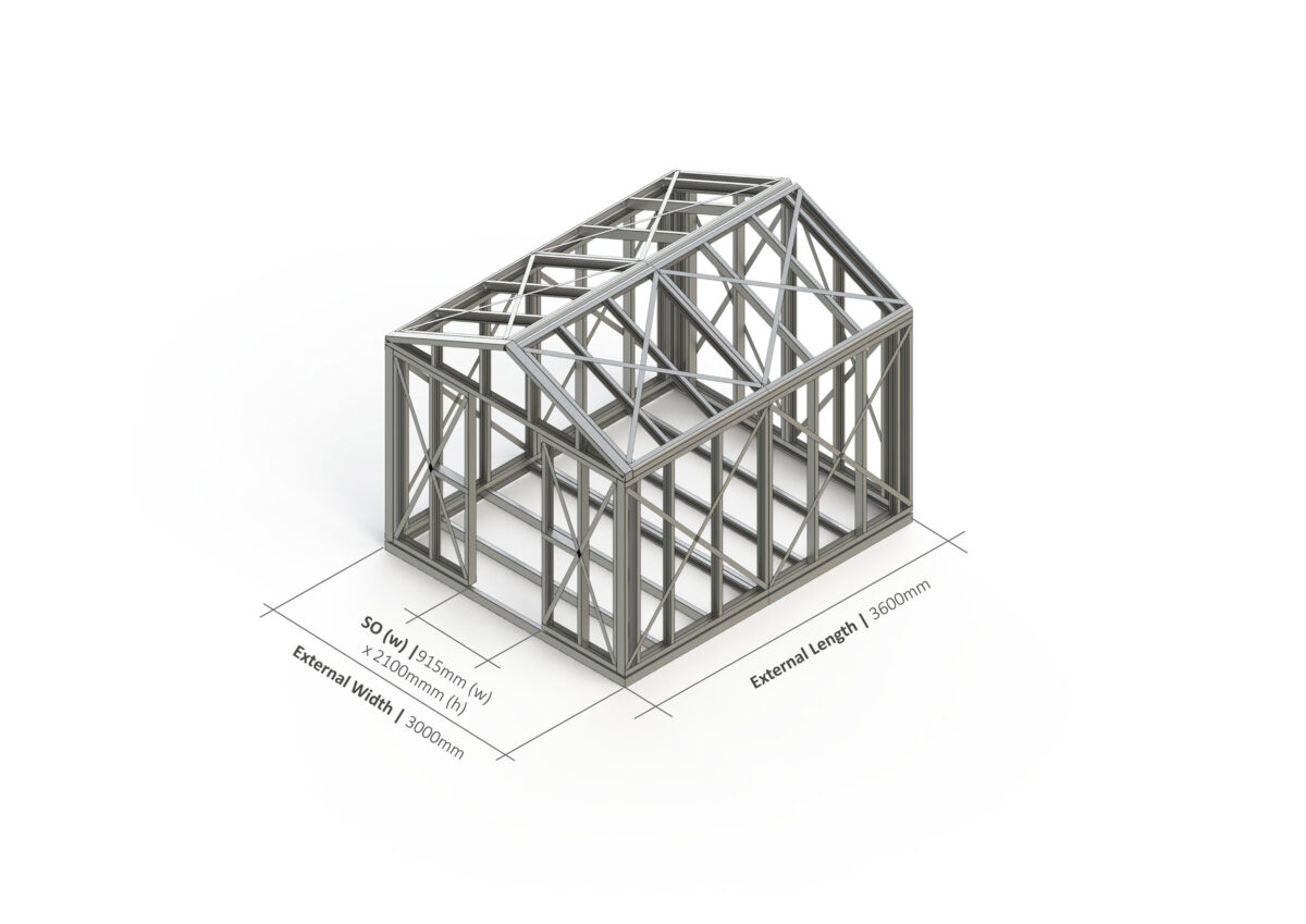 Shed – 3600mm x 3000mm Steel Frame — supplier catalogue frame