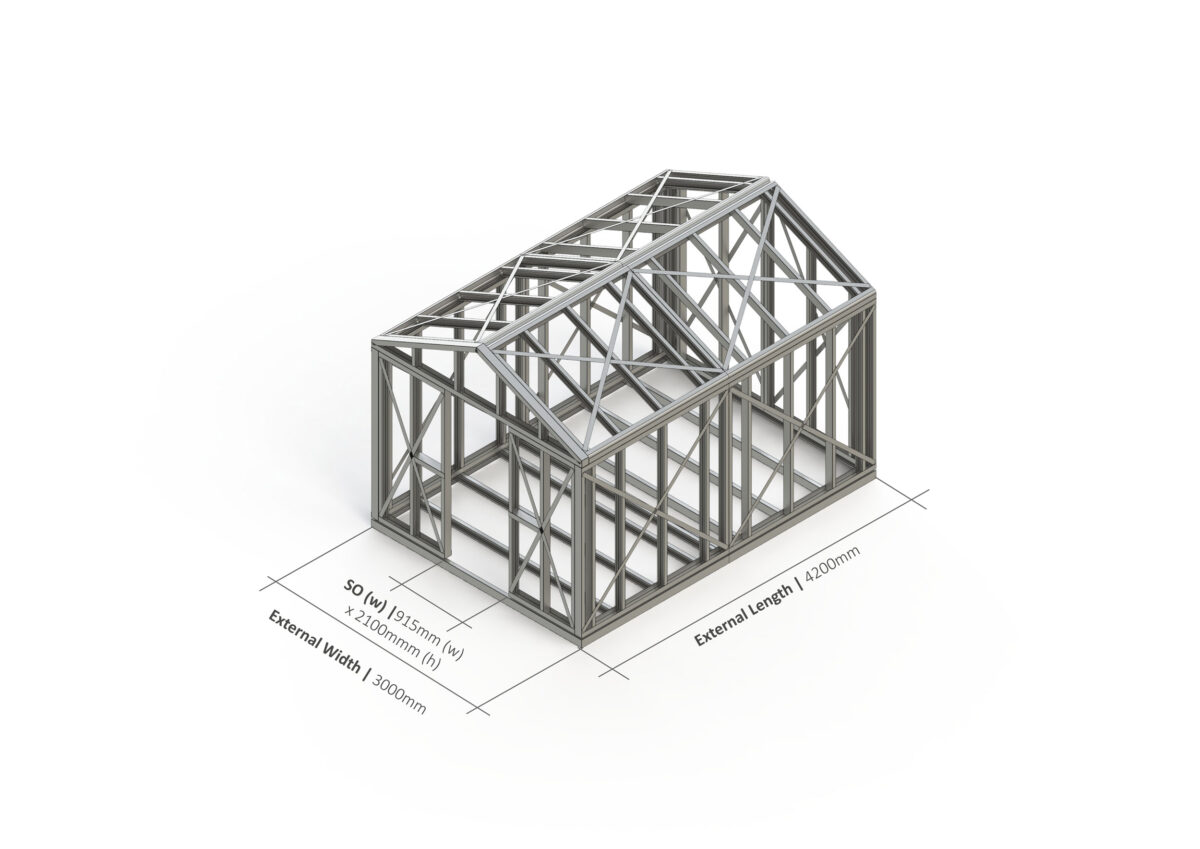 Shed – 4200mm x 3000mm Steel Frame — supplier catalogue frame