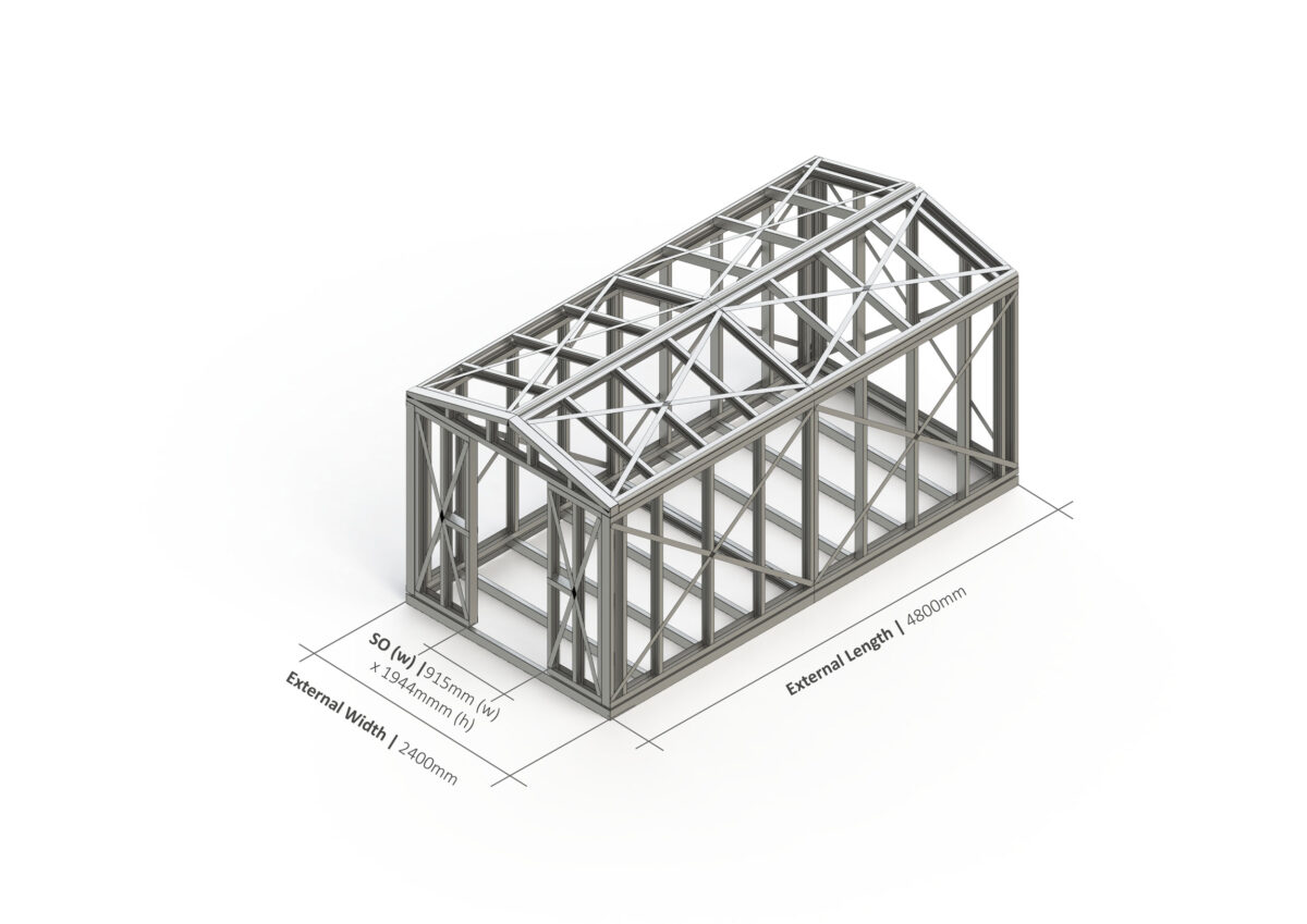 Shed – 4800mm x 2400mm Steel Frame — supplier catalogue frame