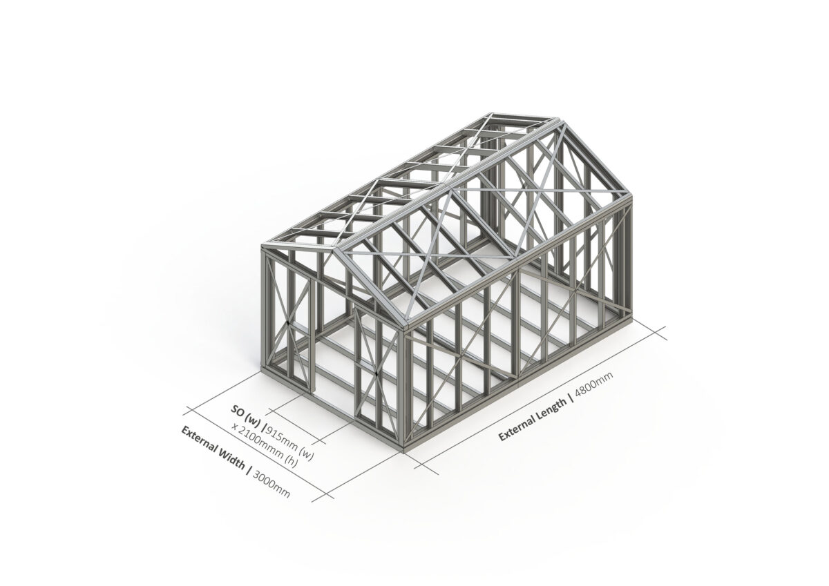 Shed – 4800mm x 3000mm Steel Frame — supplier catalogue frame