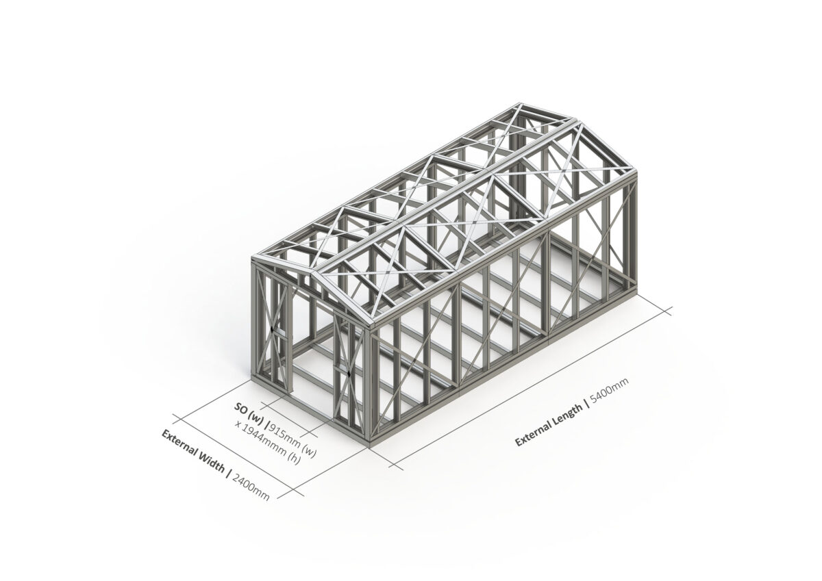 Shed – 5400mm x 2400mm Steel Frame — supplier catalogue frame