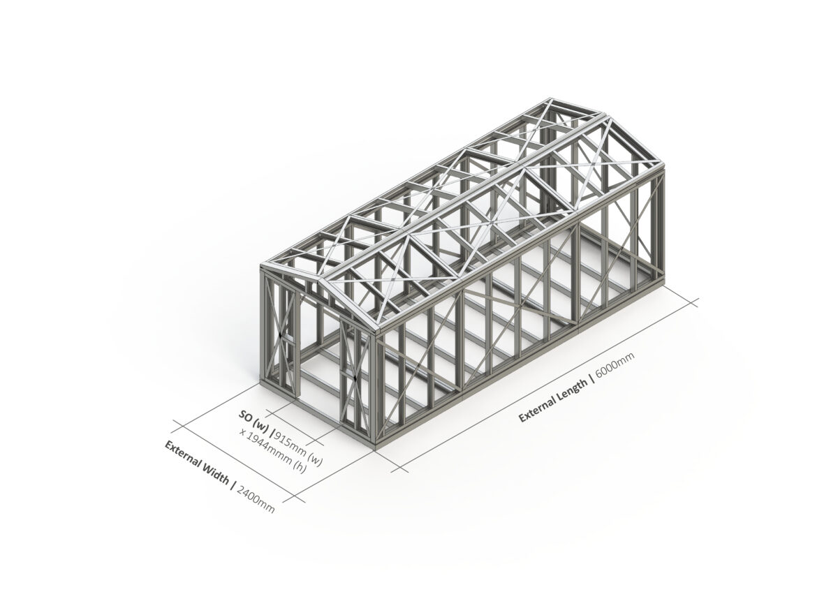 Shed – 6000mm x 2400mm Steel Frame — supplier catalogue frame