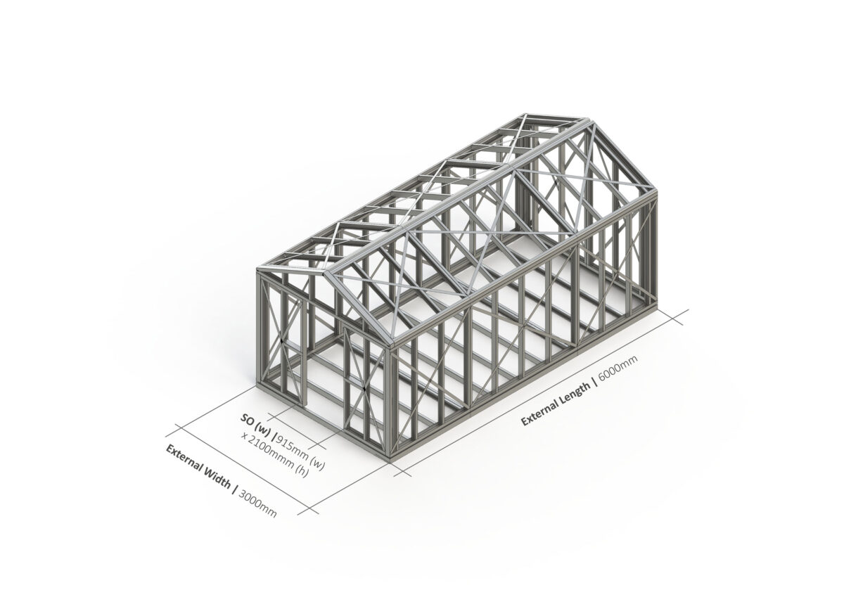 Shed – 6000mm x 3000mm Steel Frame — supplier catalogue frame