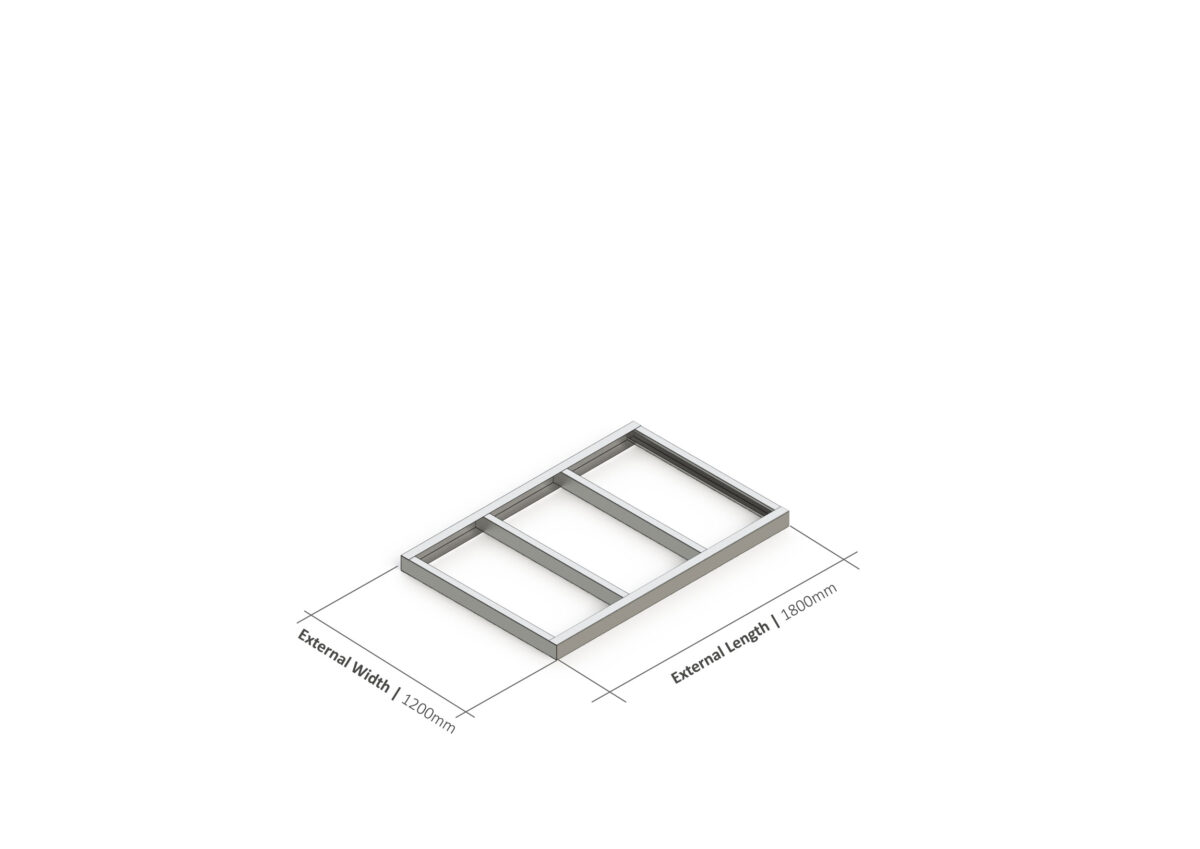 Shed Base – 1800mm x 1200mm Steel Frame — supplier catalogue frame