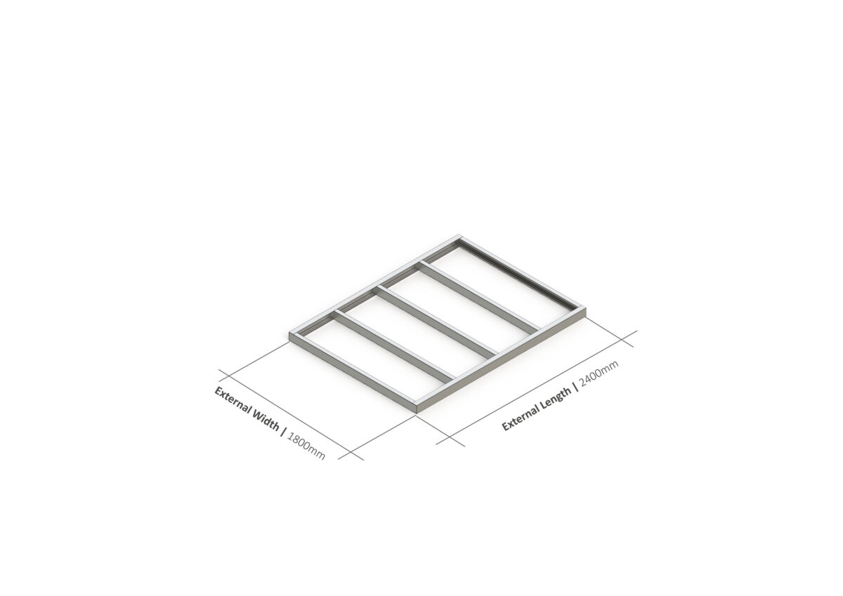 Shed Base – 2400mm x 1800mm Steel Frame — supplier catalogue frame