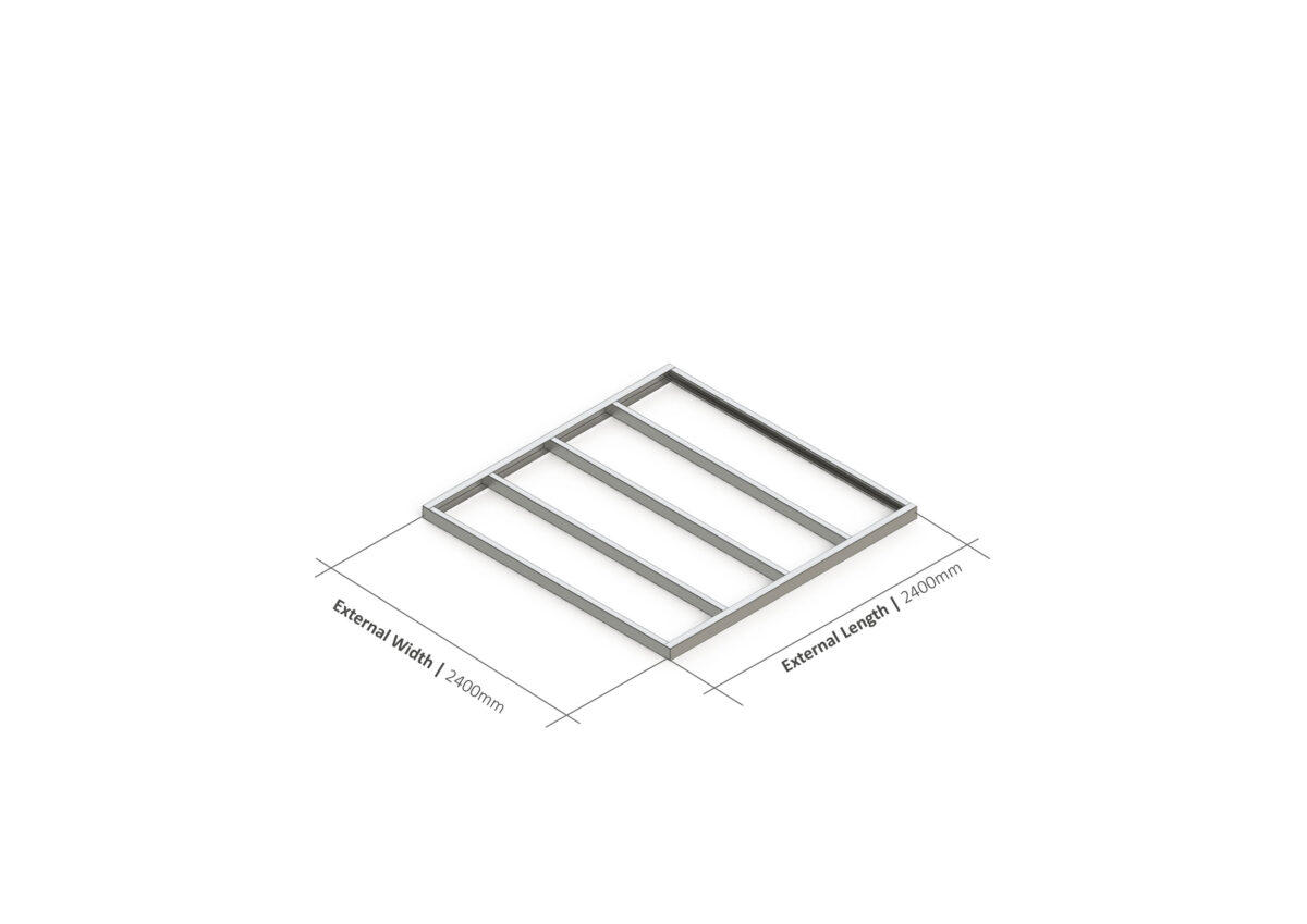 Shed Base – 2400mm x 2400mm Steel Frame — supplier catalogue frame