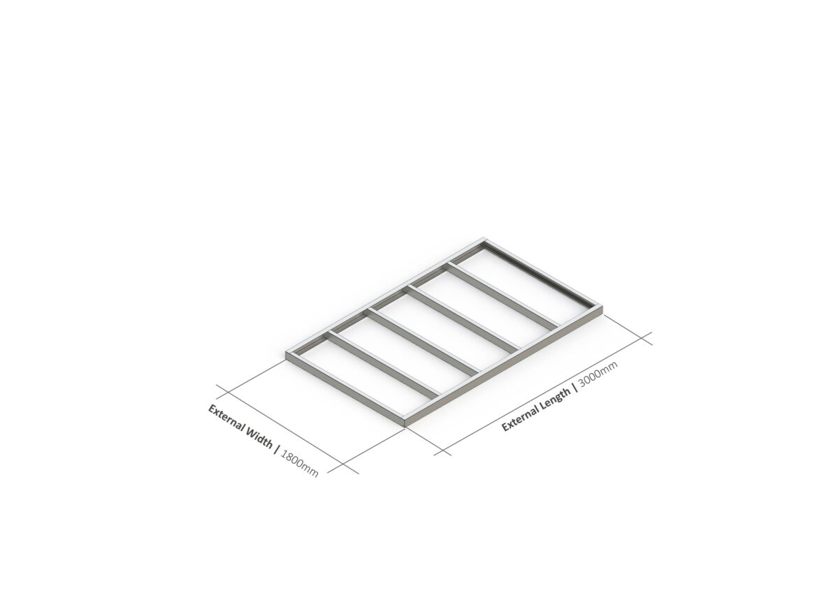 Shed Base – 3000mm x 1800mm Steel Frame — supplier catalogue frame