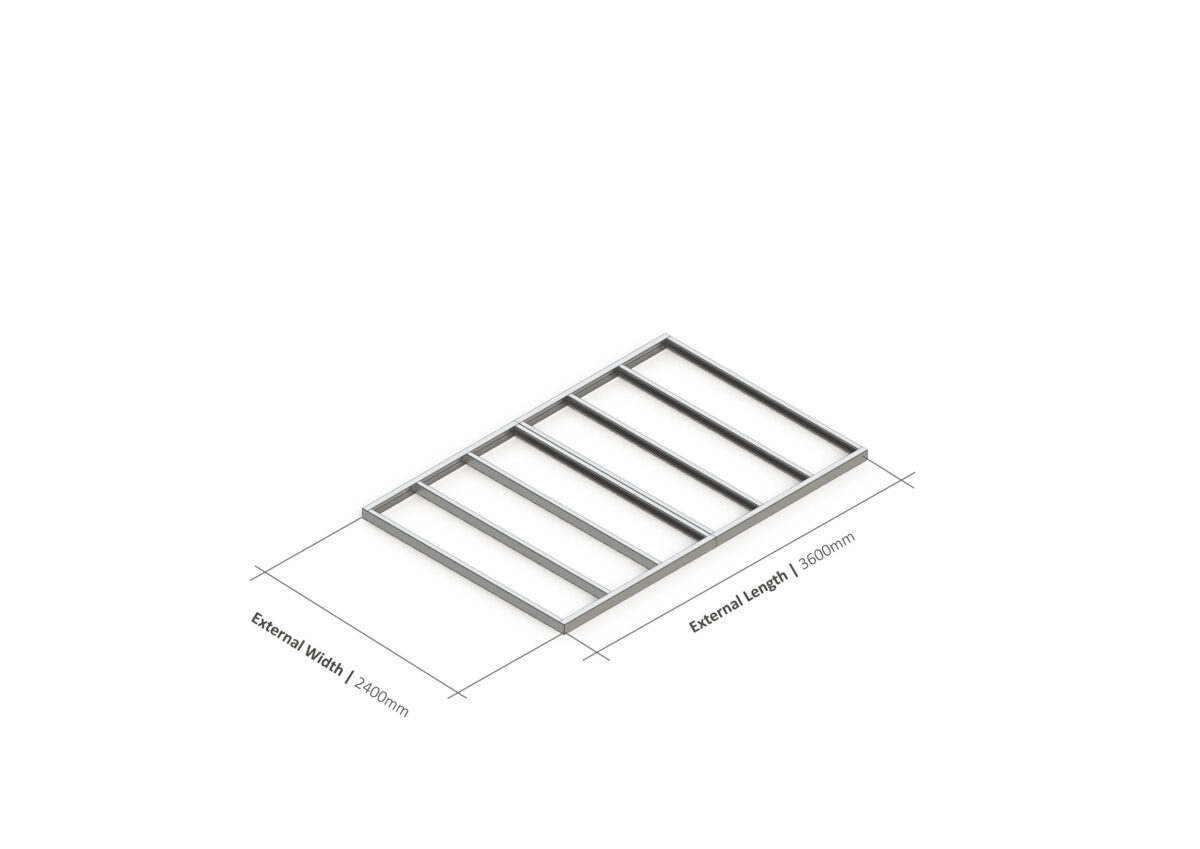 Shed Base – 3600mm x 2400mm Steel Frame — supplier catalogue frame