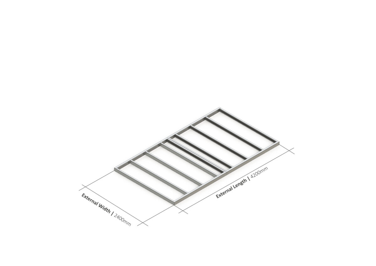 Shed Base – 4200mm x 2400mm Steel Frame — supplier catalogue frame