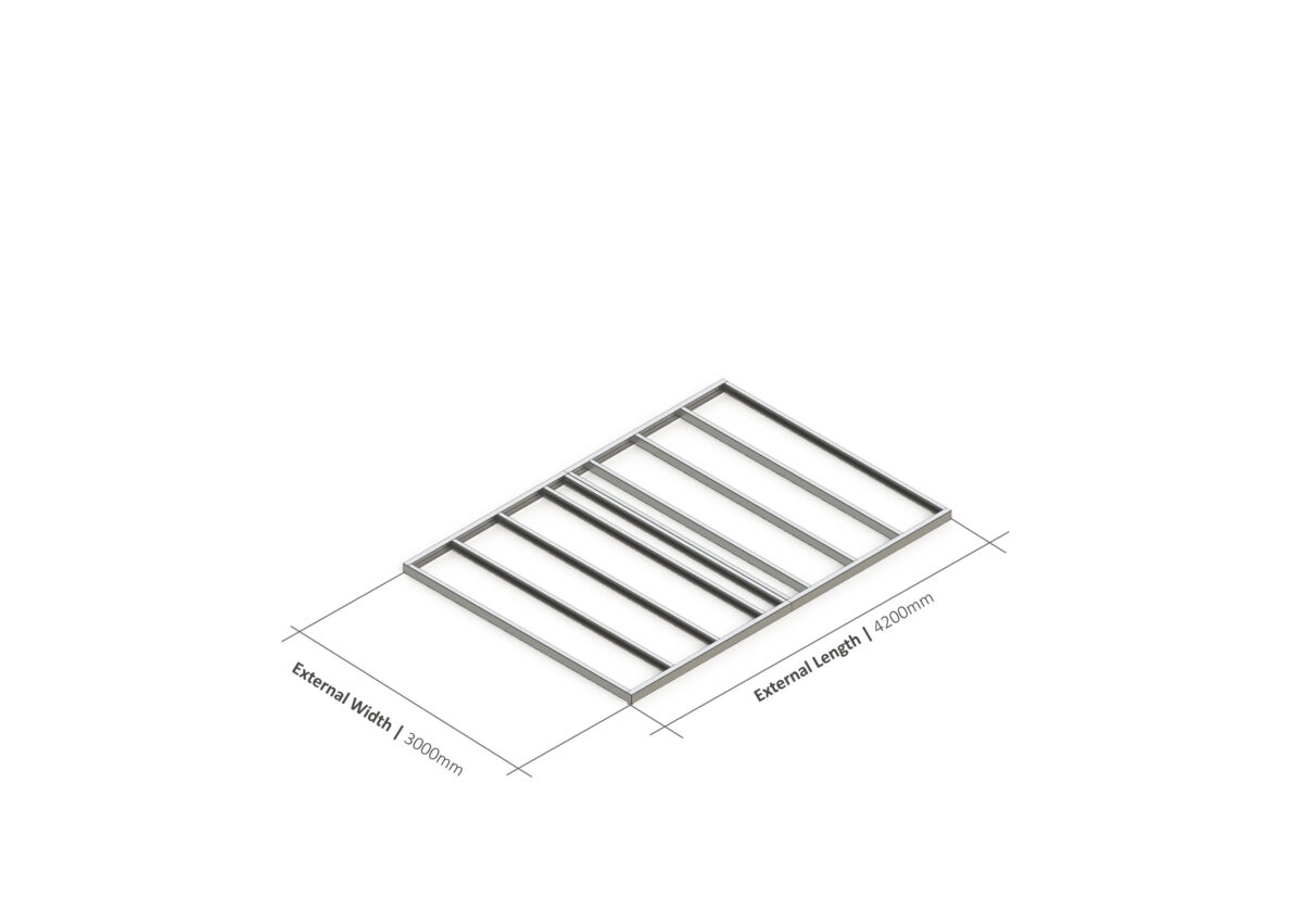 Shed Base – 4200mm x 3000mm Steel Frame — supplier catalogue frame