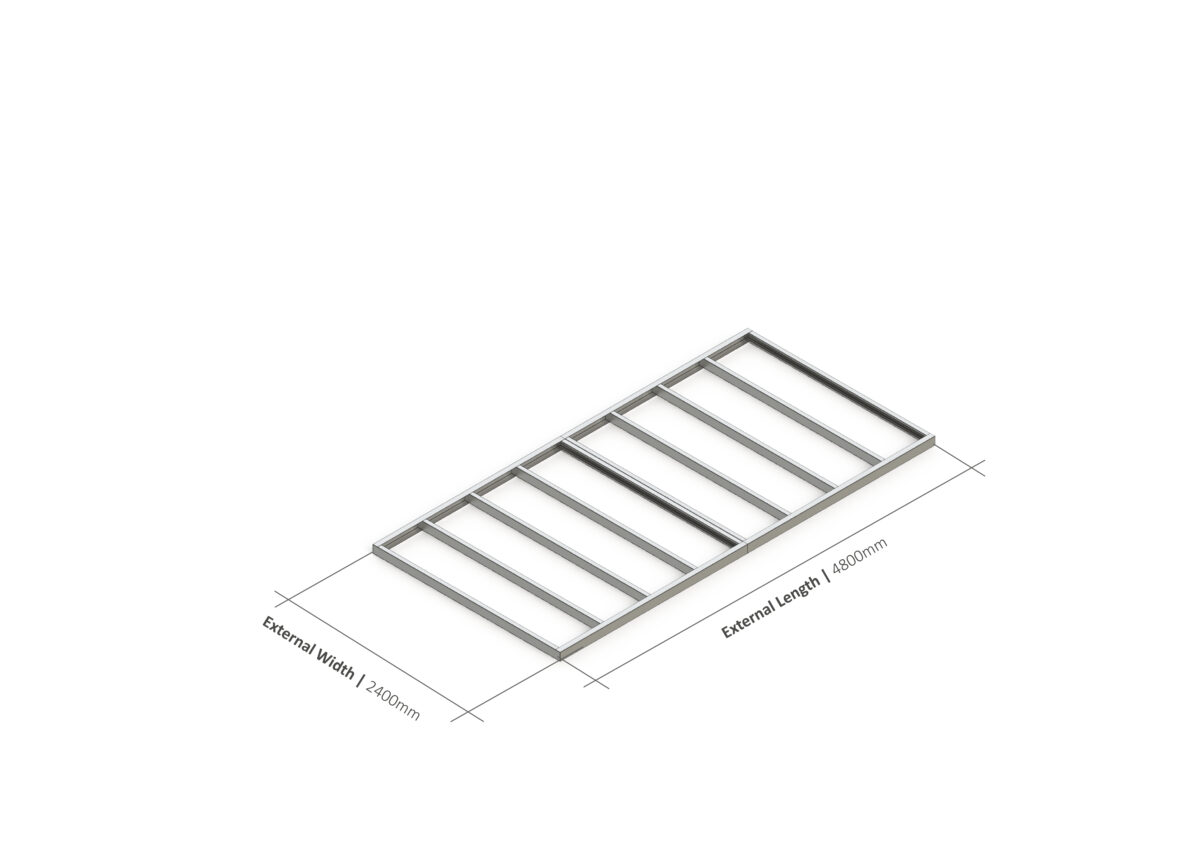 Shed Base – 4800mm x 2400mm Steel Frame — supplier catalogue frame