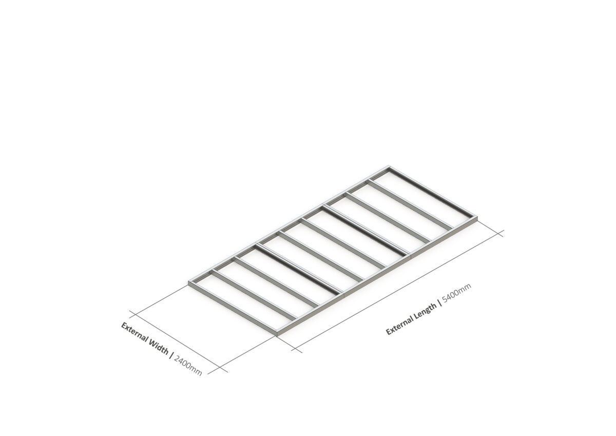 Shed Base – 5400mm x 2400mm Steel Frame — supplier catalogue frame