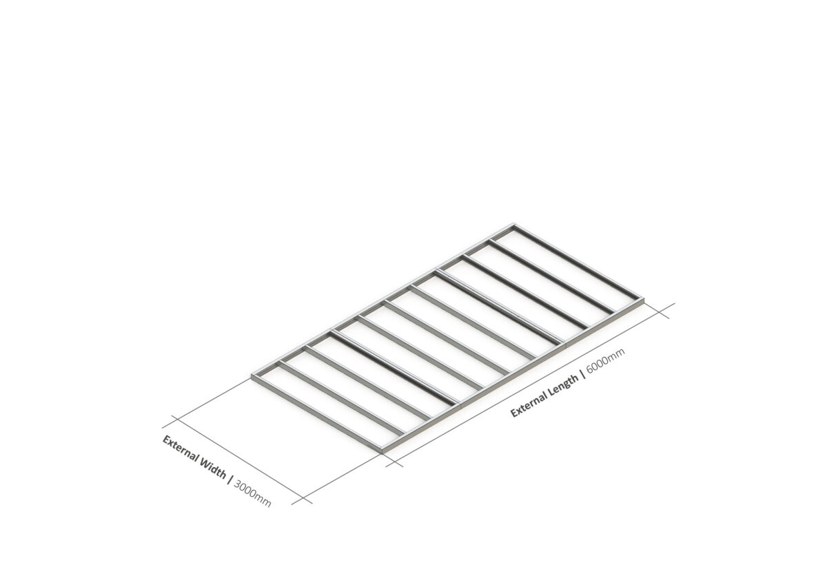 Shed Base – 6000mm x 3000mm Steel Frame — supplier catalogue frame