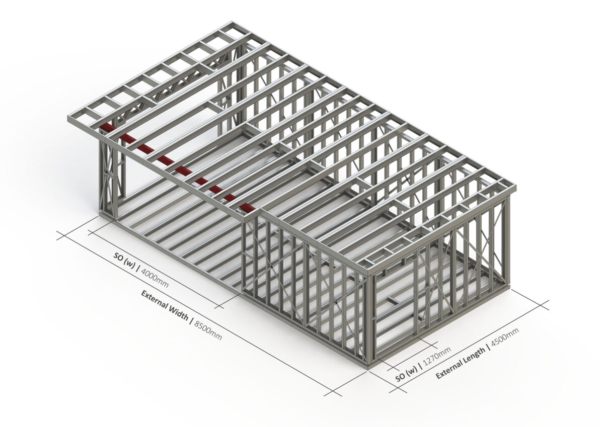 Single Storey Extension 001 Steel Frame — supplier catalogue frame