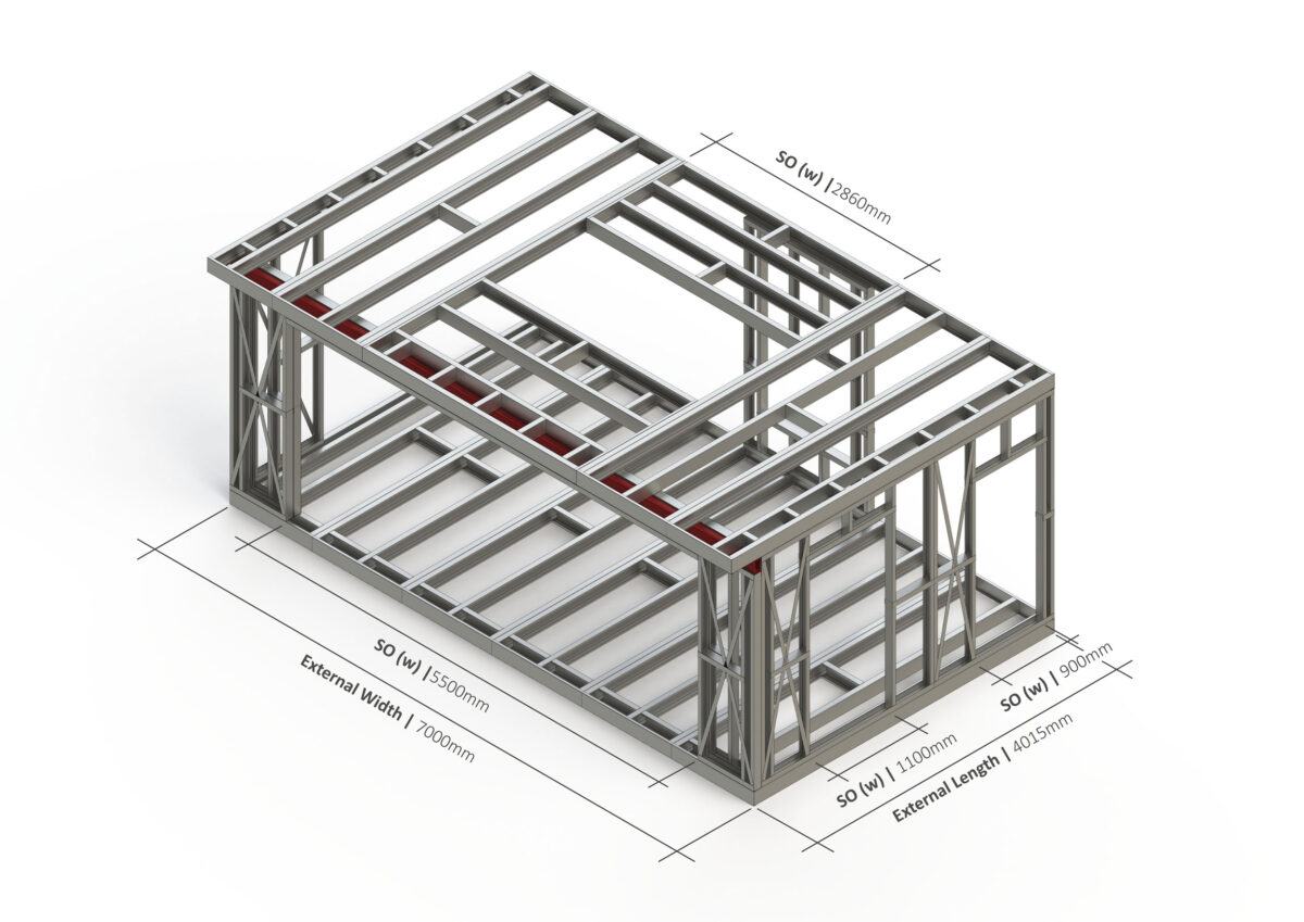 Single Storey Extension 002 Steel Frame — supplier catalogue frame